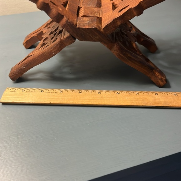 Wooden Book Stand - Carved - Picture 9 of 9